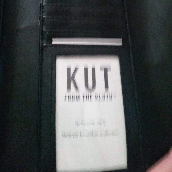 KUT Kut from the kloth black and white striped wallet - Picture 3 of 4